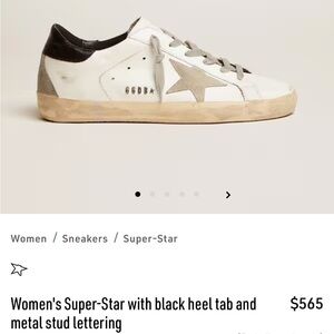 LIKE NEW Golden Goose Deluxe Brand Super Star Classic Black GGDB 37 Authentic